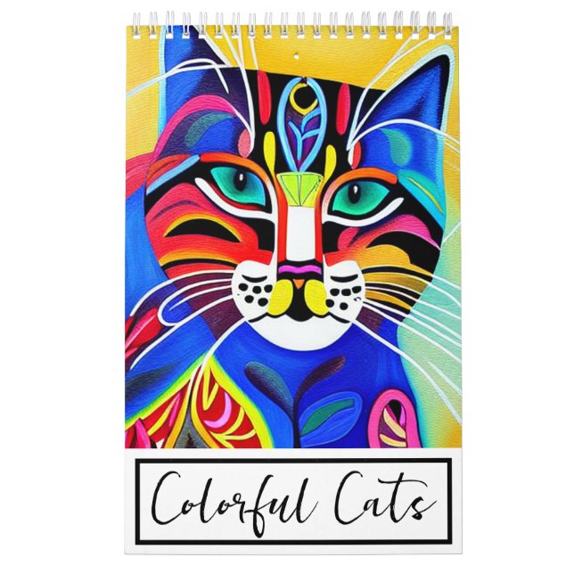Bunte Katzen Kalender (Titelbild)