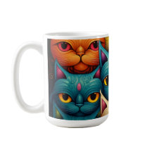 Bunte Katzenfamilie Whimsical 2