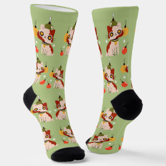 Bunte Katzensocken Socken