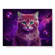 Bunte Katzenwandkunst für Katzenliebhaber