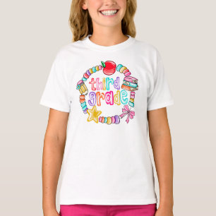 Bunte Kaugummi-Armbanduhr Drittklassler T-Shirt
