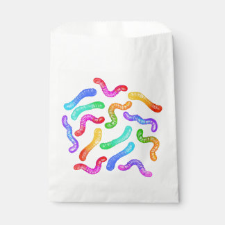 Bunte Kaugummiwürmer-Party-Geschenktüte Geschenktütchen