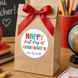 Bunte Kindergarten-Schulaufkleber Runder Aufkleber