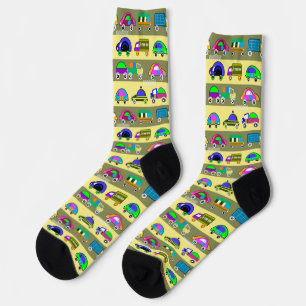 Bunte Kinderwagen für Jungen Socken