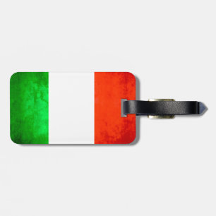 Bunte Kontrast-Italiener-Flagge Gepäckanhänger