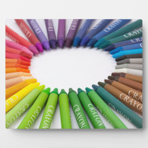 Bunte Kreidekrebse Fotoplatte