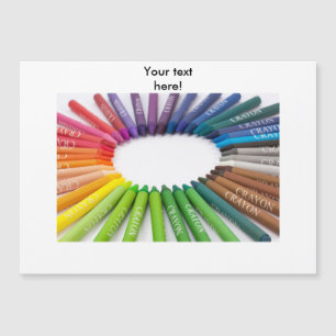 Bunte Kreidekrebse Magnetkarte