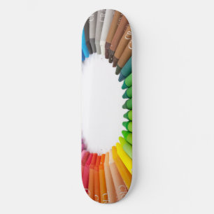 Bunte Kreidekrebse Skateboard