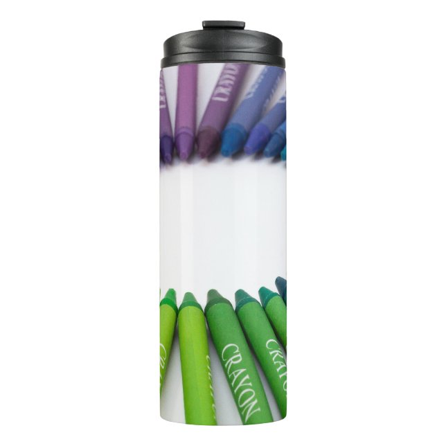 Bunte Kreidekrebse Thermosbecher (Vorderseite)