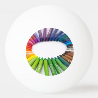 Bunte Kreidekrebse Tischtennisball