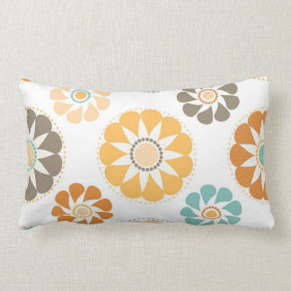Bunte Kreis-Papier-Blumen-Muster Lendenkissen