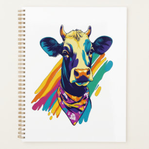 Bunte Kuh Png, Regenbogen-Kuh-Design Png Planer
