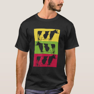 Bunte Kühe Rindfleisch Farm Bauern Idee T-Shirt
