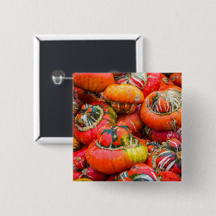 Bunte Kürbis Button