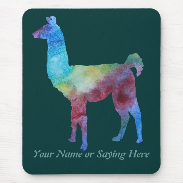 Bunte Lamas Mousepad (Vorne)