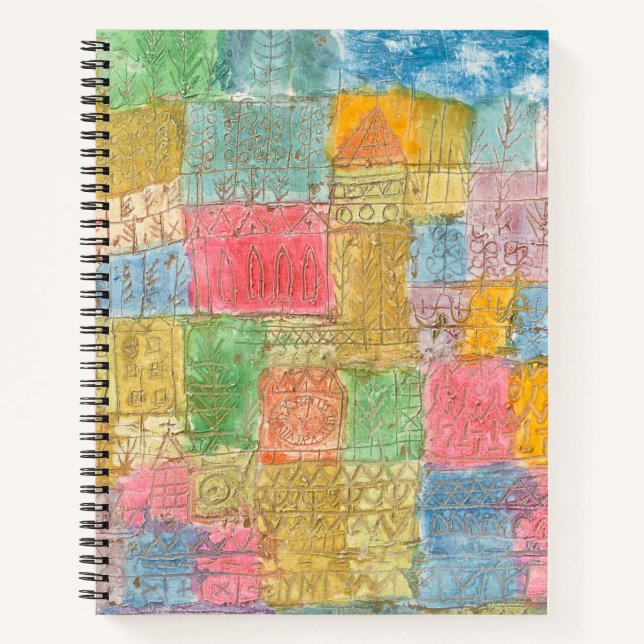Bunte Landschaft - Paul Klee Notizbuch (Vorderseite)