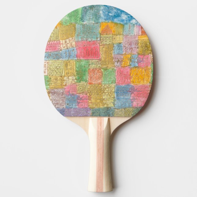 Bunte Landschaft - Paul Klee Tischtennis Schläger (Vorderseite)