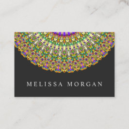 Bunte Leben-Mandala Visitenkarte