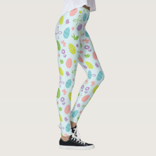 Bunte Leggings des Ostern-Frühlings-Muster- 