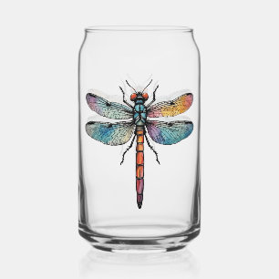 Bunte Libelle Dosenglas