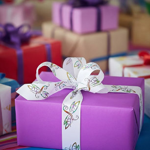 Bunte Libellen Satinband