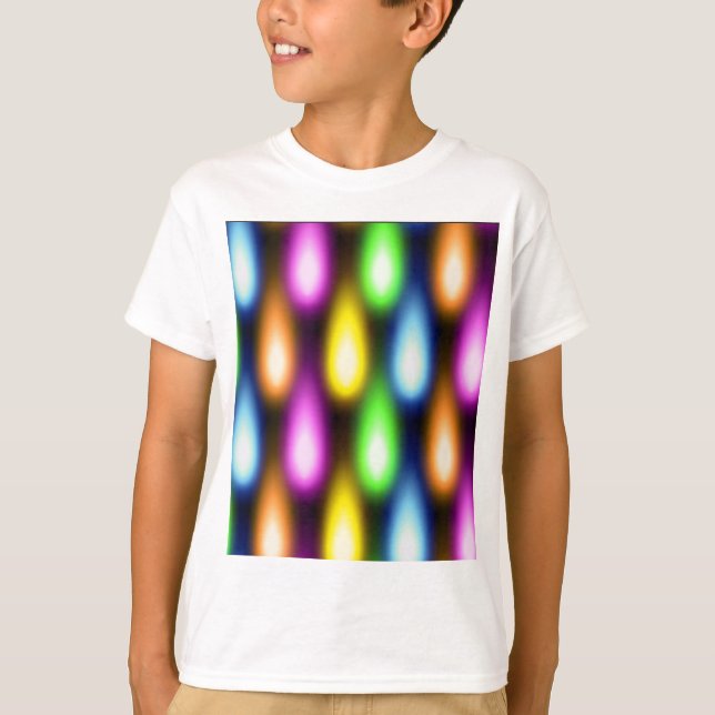 Bunte Lichteffekte T-Shirt (Vorderseite)