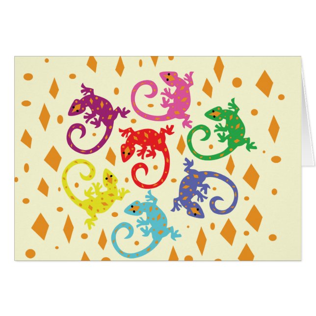 Bunte Lizards (Vorderseite (Horizontal))