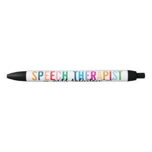 Bunte Logopädie-Stift mit individuellem Namen Kugelschreiber