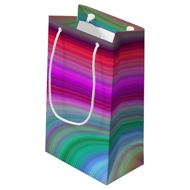 Bunte Lust Kleine Geschenktüte (Rückseite Schrägansicht)
