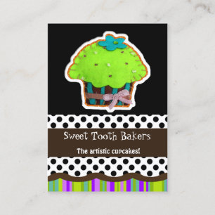 bunte lustige Filzkuchen Business Cards Visitenkarte