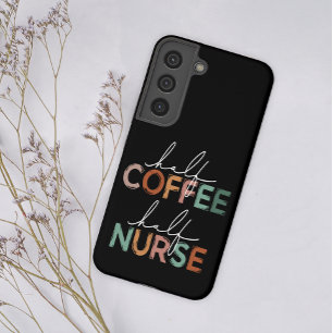 Bunte lustige medizinische Halb-Kaffee-Halb-Kranke Samsung Galaxy Hülle