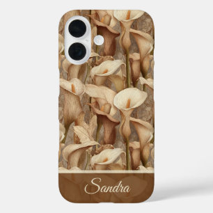 Bunte Mädchen Geschenk Calla Lilien Maßgeschneider iPhone 16 Hülle