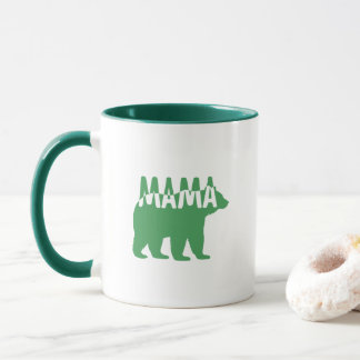 Bunte Mama-Bär-Silhouette-Kunst Tasse