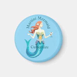Bunte Martini Meerjungfrau Thunder_Cove Magnet