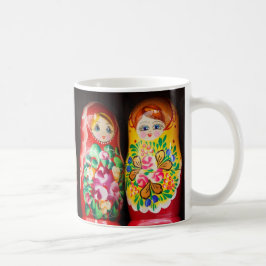 Bunte Matryoshka Puppen Kaffeetasse