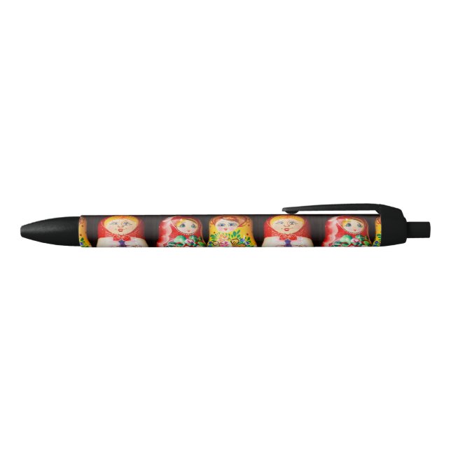 Bunte Matryoshka Puppen Kugelschreiber (Oberseite)