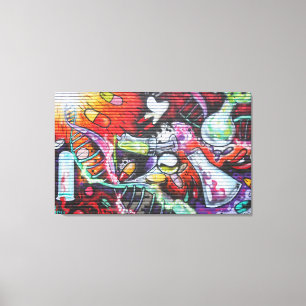 Bunte medizinische Thema-Graffiti Leinwanddruck