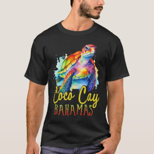 Bunte Meeresschildkröten-Familienurlaub Coco Cay H T-Shirt