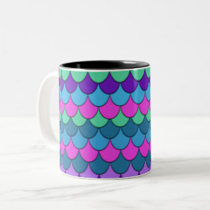 Bunte Mehrfarbige Meerjungfrau Zweifarbige Tasse