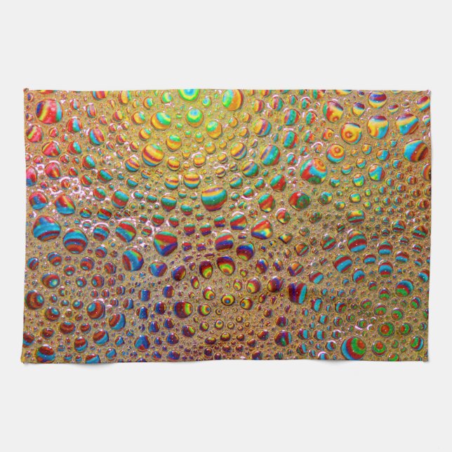 Bunte mehrfarbige Seifenblase-Kunst Handtuch (Horizontal)