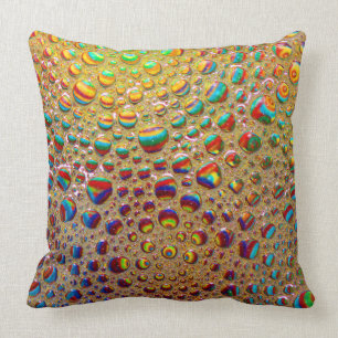 Bunte mehrfarbige Seifenblase-Kunst Kissen