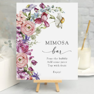 Bunte Mimosa-Bar Poster