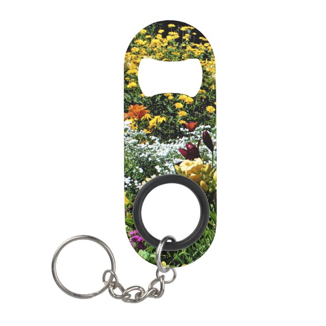 Bunte mittlere Sommer-Garten-Asiaten Mini Flaschenöffner (Vorderseite)