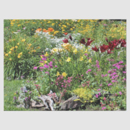 Bunte mittlere Sommer-Gärten! Seidenpapier