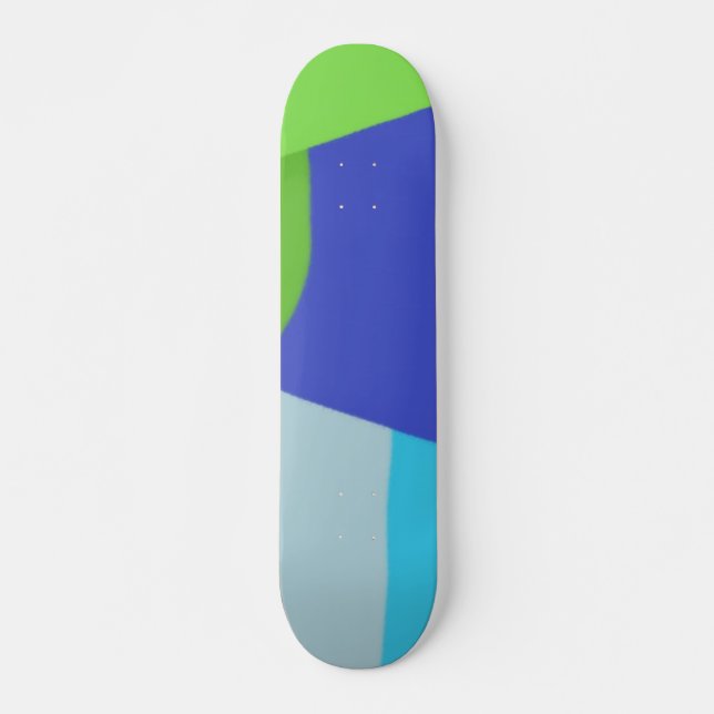 bunte moderne abstrakte Kunst Skateboard (Vorne)
