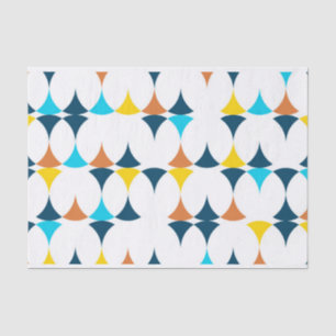 Bunte, moderne, coole, trendy geometrische Formen Seidenpapier