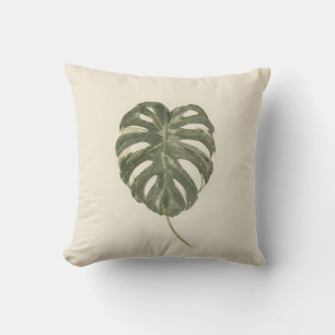 Bunte Monstera-Blatt Tropisch Organisch Modern Kissen
