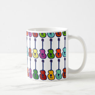 bunte Musikinstrumente Kaffeetasse