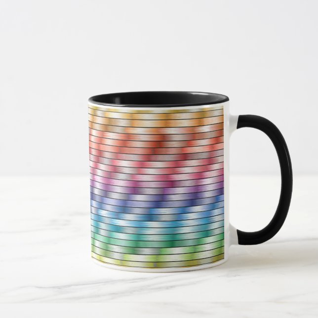Bunte Muster-Kaffee-Tasse Tasse (Rechts)