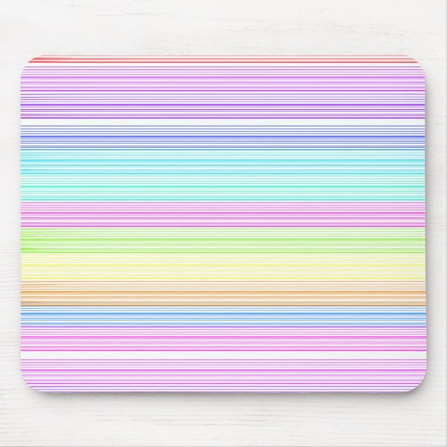 Bunte Nadelstreifen Mousepad (Vorne)